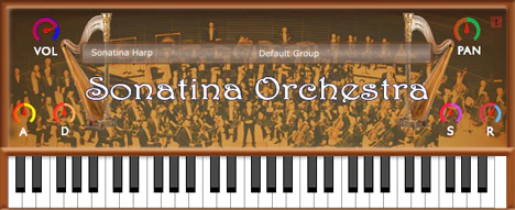 Sonatina Harp plugin interface