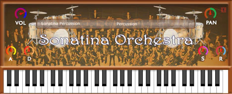 Sonatina Percussion plugin interface