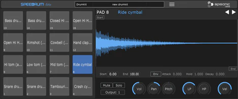 Speedrum lite plugin interface