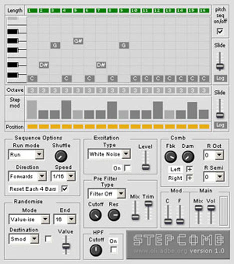 Stepcomb plugin interface