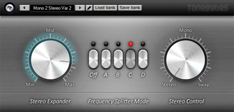 Stereo Enhancer plugin interface