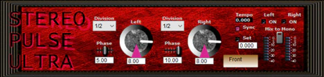 Stereo Pulse Ultra plugin interface