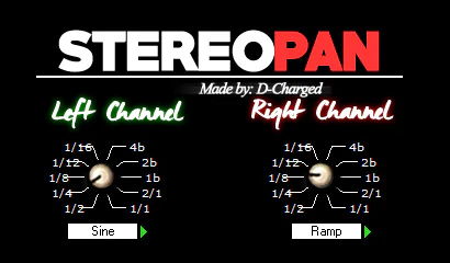 StereoPan plugin interface