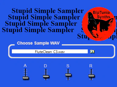Stupid Simple Sampler plugin interface