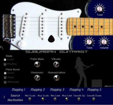 Suburban Guitarist plugin interface