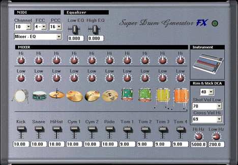 SuperDrumFX plugin interface