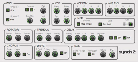Synth2 plugin interface