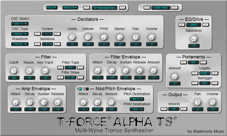 T-Force Alpha TS plugin interface