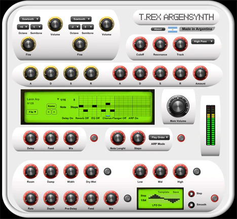 T-Rex ArgenSynth plugin interface