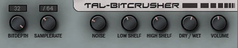 TAL-Bitcrusher plugin interface