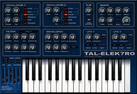 TAL-Elek7ro plugin interface