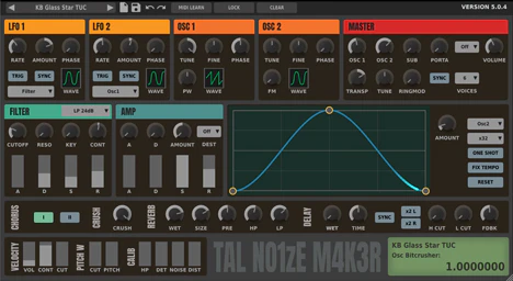 TAL-NoiseMaker plugin interface