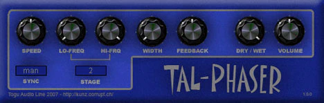 TAL-Phaser plugin interface