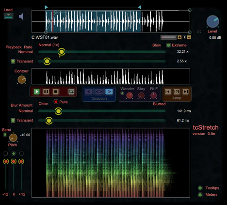tcStretch plugin interface