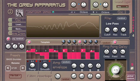 The Grey Apparatus 2 plugin interface