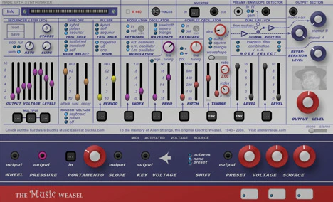 The Music Weasel plugin interface