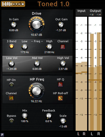 Toned plugin interface