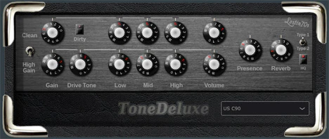 ToneDeluxe V2 plugin interface