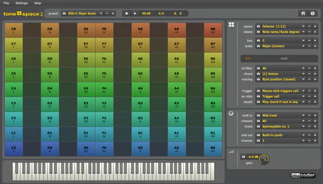 tonespace 2 plugin interface