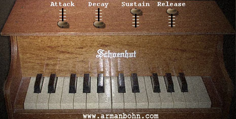 Toy Piano plugin interface