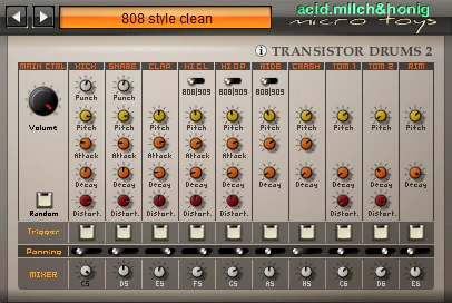 transistor drums 2 plugin interface