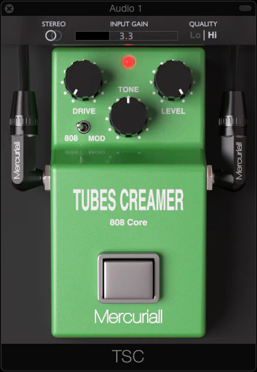 Tubes Creamer 808 Core plugin interface