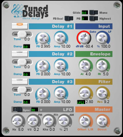 TunedDelays plugin interface