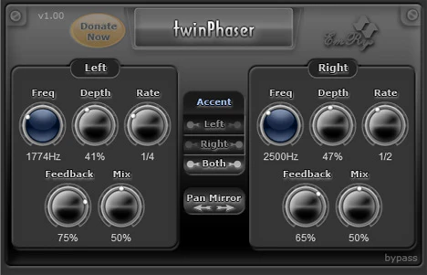 twinPhaser plugin interface