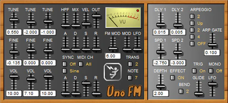 Uno FM plugin interface