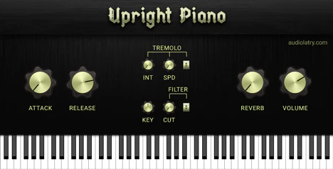 Upright Piano plugin interface