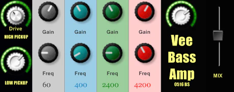VeeBassAmp BS Edition plugin interface