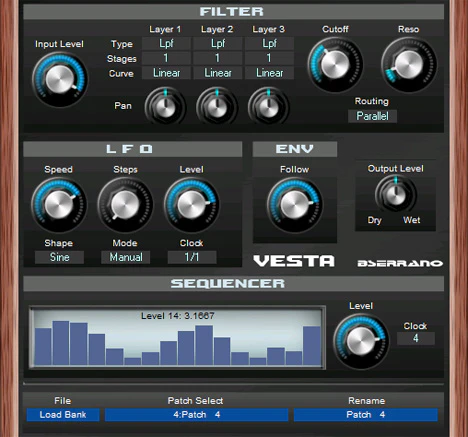 Vesta plugin interface