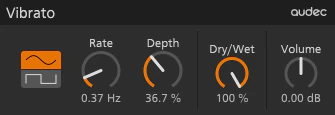 Vibrato plugin interface