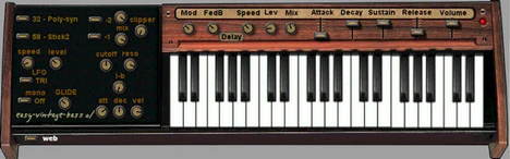 vintage bass o1 plugin interface