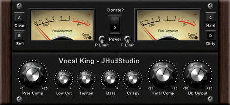 Vocal King plugin interface