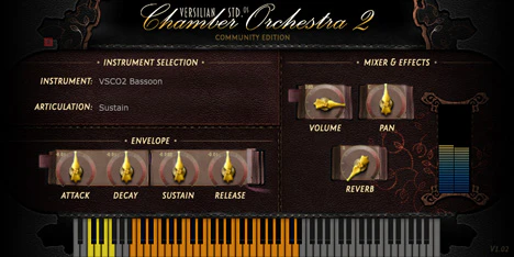 VSCO2 Bassoon plugin interface
