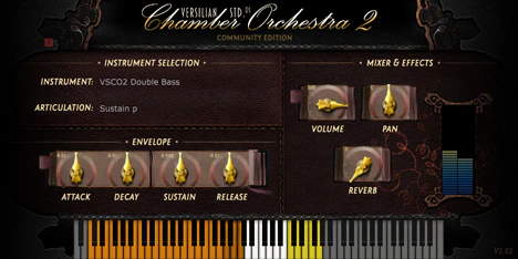 VSCO2 Double Bass plugin interface