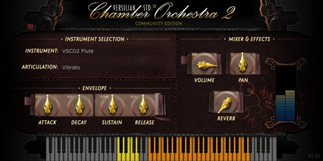 VSCO2 Flute plugin interface