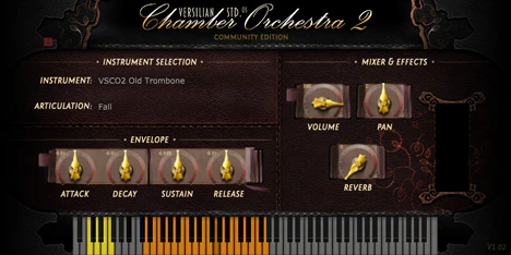 VSCO2 Old Trombone plugin interface