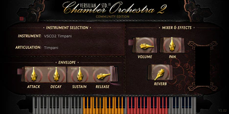 VSCO2 Timpani plugin interface