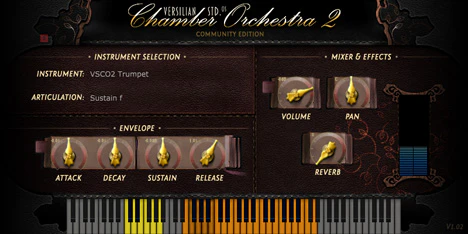 VSCO2 Trumpet plugin interface