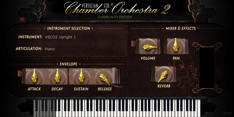 VSCO2 Upright 1 plugin interface