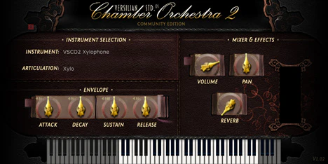 VSCO2 Xylophone plugin interface