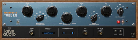 Warmy EP1A plugin interface