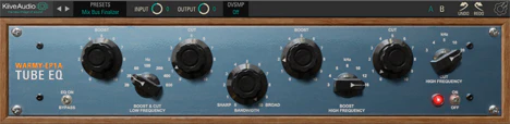 Warmy EP1A V2 plugin interface