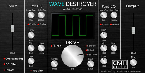 Wave Destroyer plugin interface