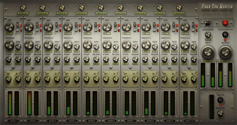x10 Multiband Compressor plugin interface