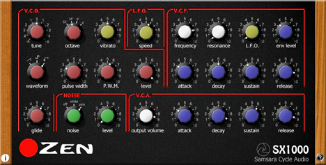ZEN SX1000 plugin interface