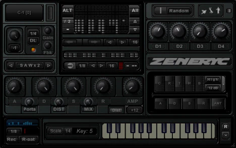 ZeNeRyC Free plugin interface